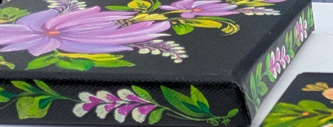 Purple rules! 6"x6"X.75" canvas