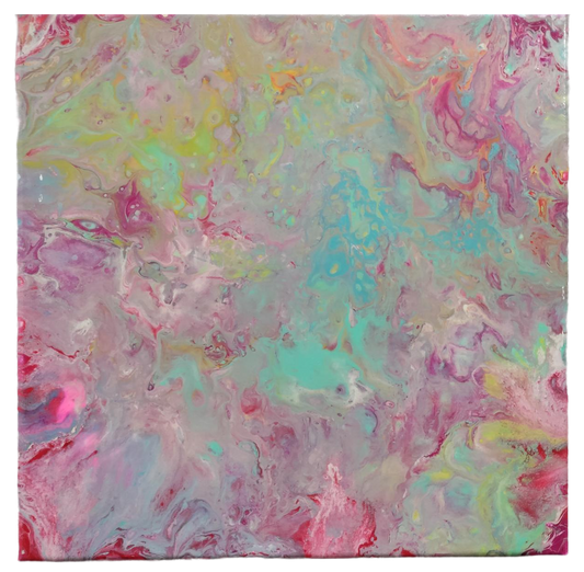 Cotton Candy 12" x 12" x 1/2" Canvas