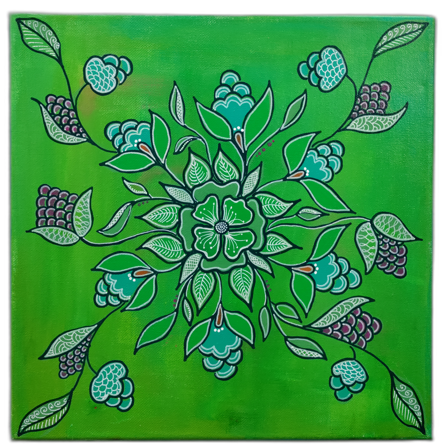 Grapes 12" x 12" x 1/2" Canvas