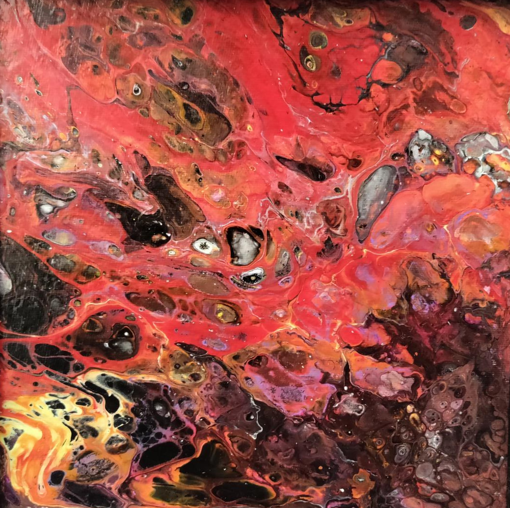 Lava Three 8" x 8" Canvas Panel