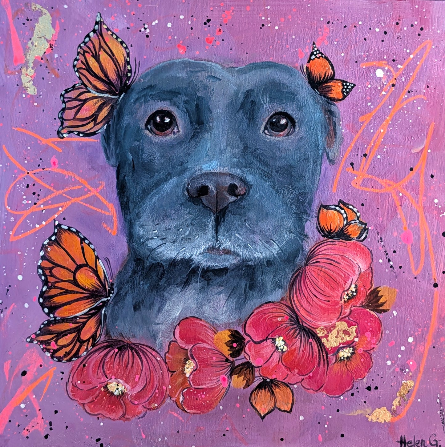 In Bloom, 8"x8"