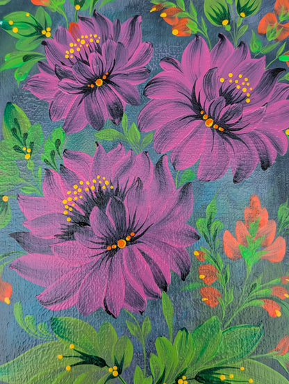 Blues, 8" x 10 "x 1/2" , wooden cradled panel