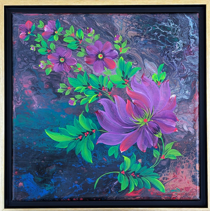 Gone With The Wind,  10"x10" Canvas, framed