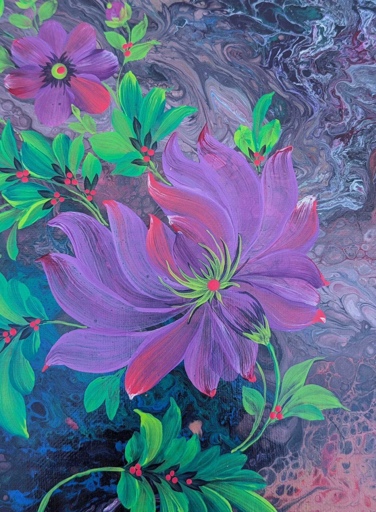 Gone With The Wind,  10"x10" Canvas, framed