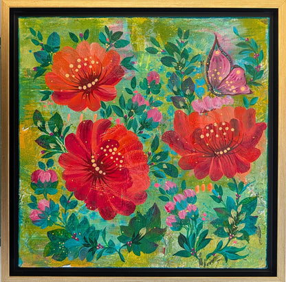 Spring ,  10"x10" Canvas, framed