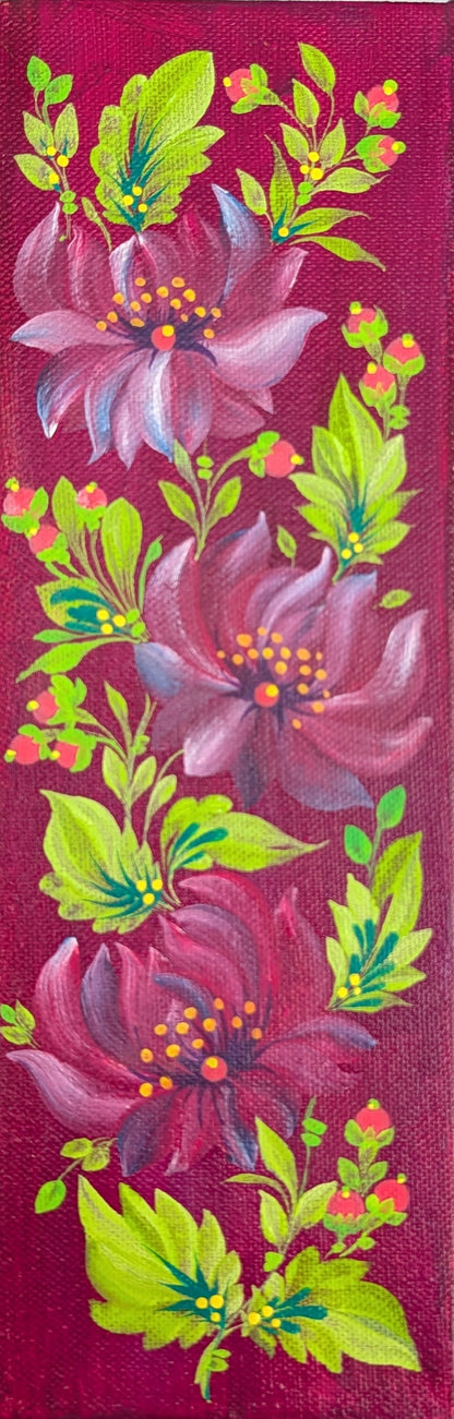 Simple beauty, 4" x 12" x 0.75" Canvas