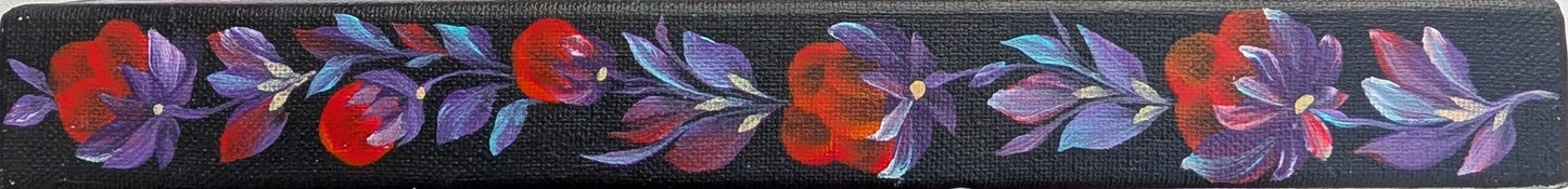 Dark beauty, 4" x 12" x 1-1/2" Canvas