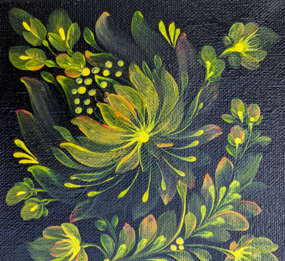 Light in The Dark, 6"x6"X1.5" canvas