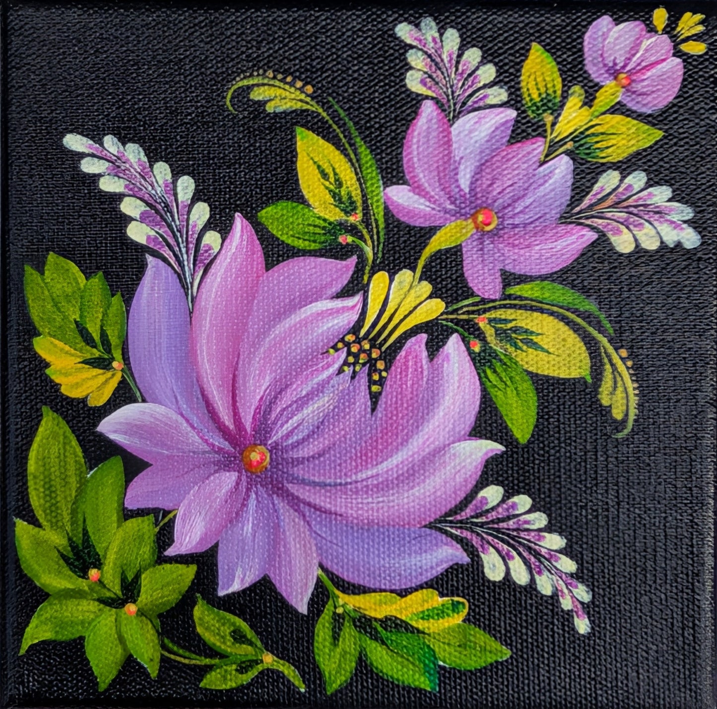 Purple rules! 6"x6"X.75" canvas