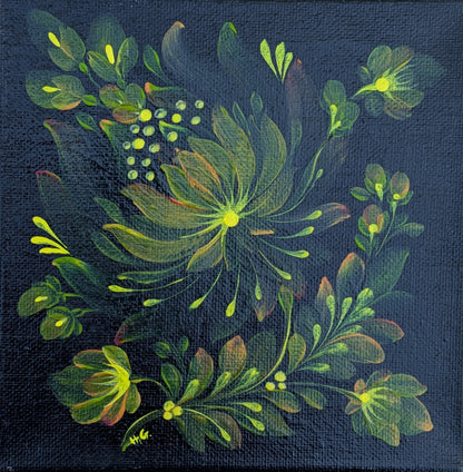Light in The Dark, 6"x6"X1.5" canvas