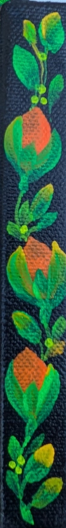Punch of orange! 6"x6"X.75" canvas