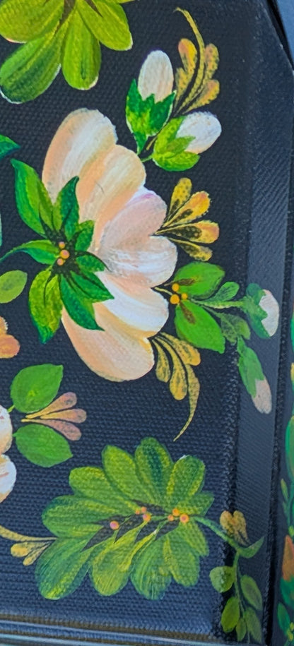 Peachy day!  6"x6"X.75" canvas