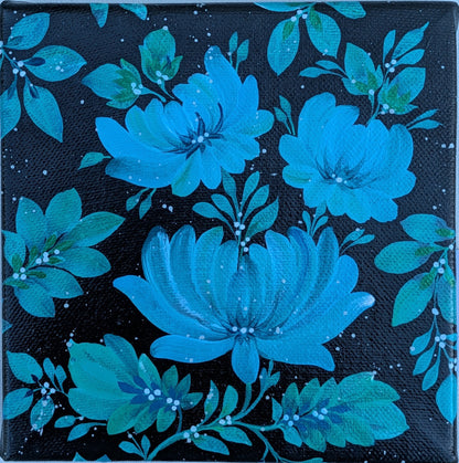Blues, 6"x6"X.75" canvas