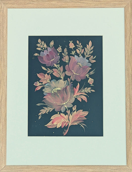 Malʹovka #4, 6"x9"  paper, matted to 9"x12" frame.